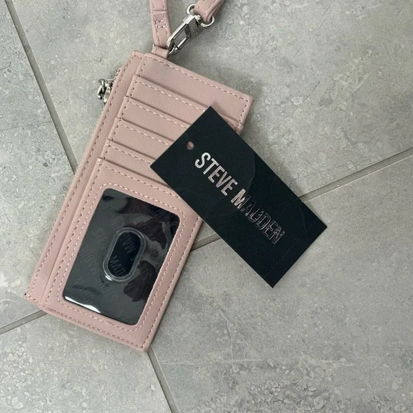 NWT Steve Madden Card Case ID Holder Zipper Wristlet - Picture 5 of 6